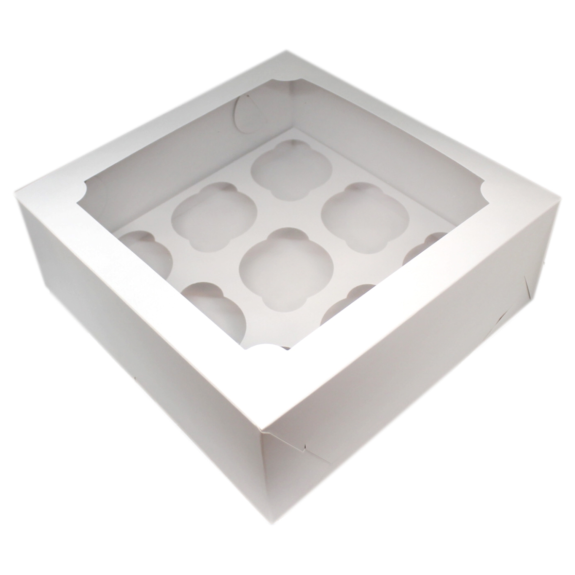 Упаковка белая 250x250x100мм, на 9 капкейков