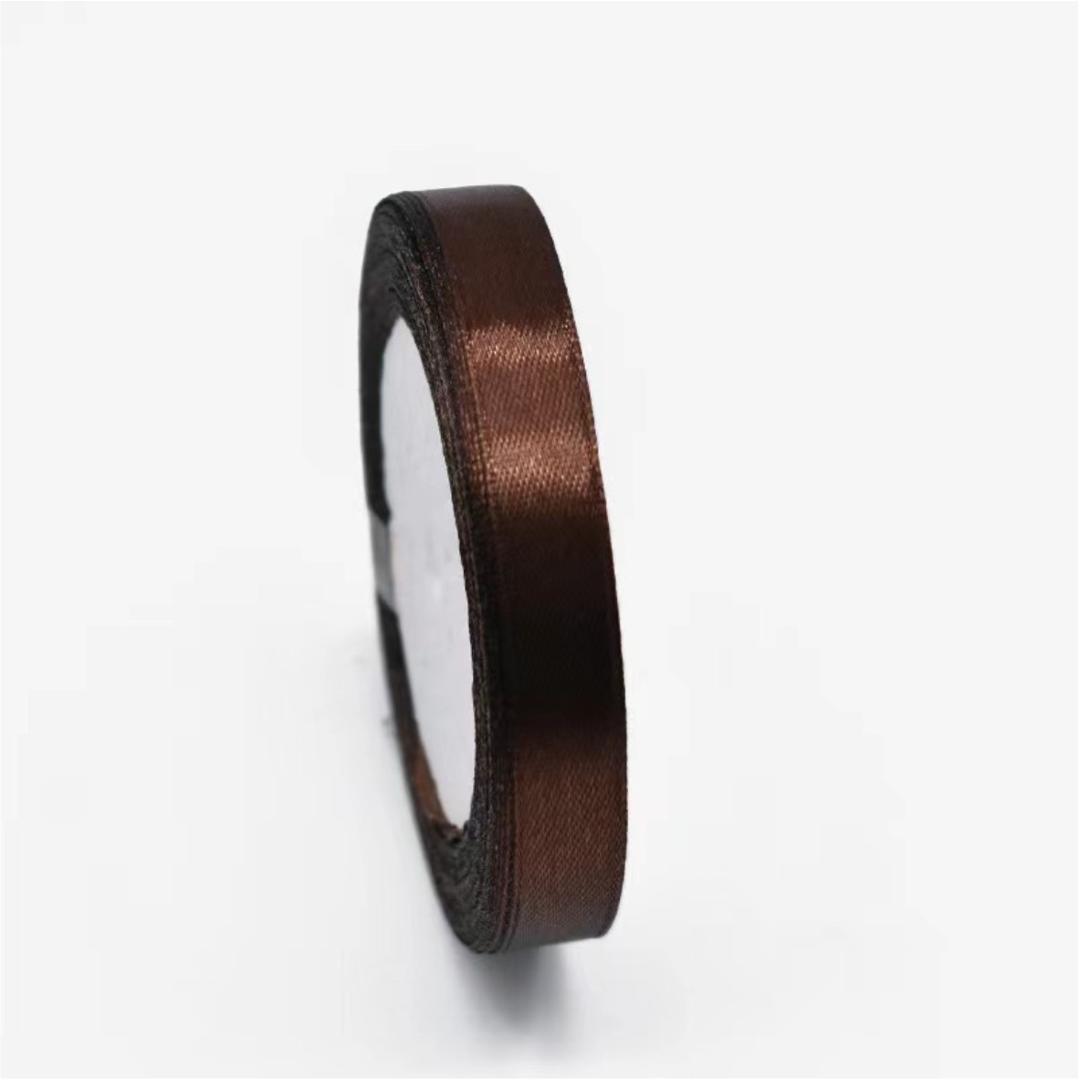 Лента атласная, 12 мм × 23 ± 1 м, цвет коричневый 32#